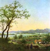 Peter von Hess Am Chiemsee oil on canvas